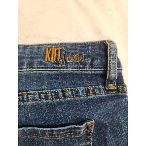 Kut From The Kloth Jeans Womens 16 Blue Straight Katy Boyfriend Whiskers - Picture 4 of 12